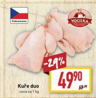 Billa Kuře duo nabídka