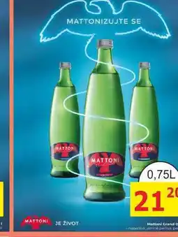 BENE Nápoje Mattoni Grand 0,75l sklo nabídka