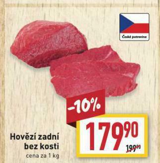 Billa Hovězí zadní bez kosti nabídka