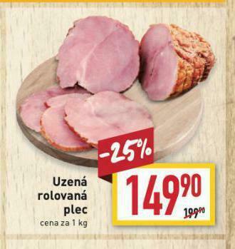 Billa Uzená rolovaná plec nabídka