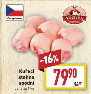 Billa Kuřecí stehna spodní nabídka