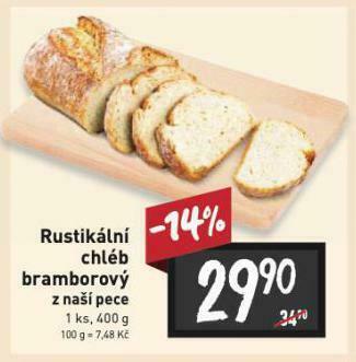 Billa Rustikální chléb nabídka