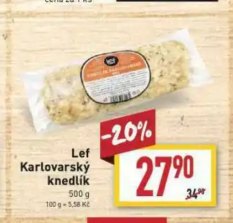 Billa Karlovarský knedlík nabídka