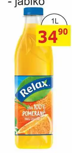 BENE Nápoje Relax ovocný džus 100% pomeranč 1l, různé druhy nabídka