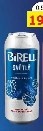 BENE Nápoje Radegast Birell světlý, nealkoholické pivo (plechovka) 0,5l 0.5l nabídka