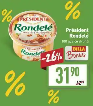 Billa Sýr président rondelé nabídka