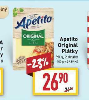 Billa Apetito sýr nabídka