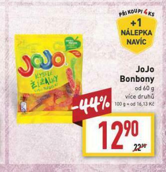 Billa Jojo bonbony nabídka