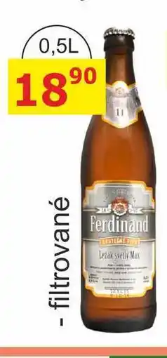 BENE Nápoje Ferdinand Max ležák světlý pivo nabídka