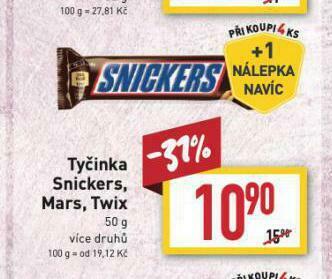 Tyčinka snickers