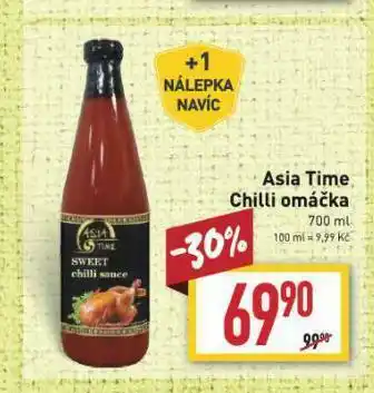 Billa Asi time chilli omáčka nabídka