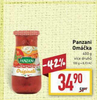 Billa Panzani omáčka nabídka