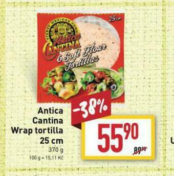 Billa Wrap tortilla nabídka