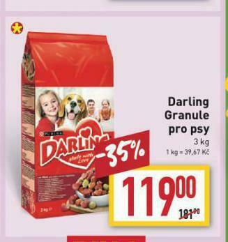 Billa Darling granule pro psy nabídka
