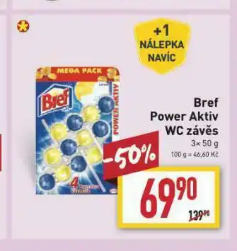 Bref power aktiv wc závěs