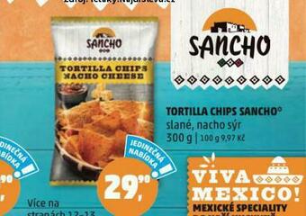 Penny Market Tortilla chips sancho nabídka