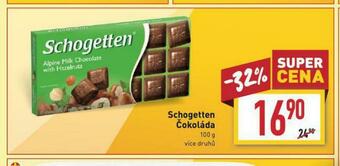 Billa Schogetten čokoláda nabídka