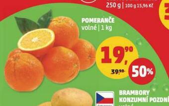 Penny Market Pomeranče nabídka