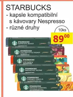 BENE Nápoje STARBUCKS - kapsle kompatibilní s kávovary Nespresso 10ks nabídka