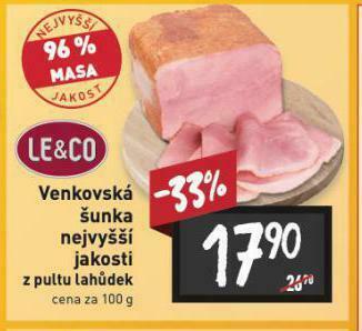 Billa Venkovská šunka nabídka