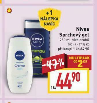 Billa Nivea sprchový gel nabídka