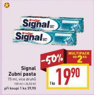 Billa Signal zubní pasta nabídka