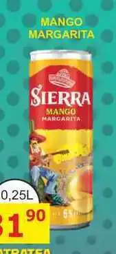 BENE Nápoje SIERRA MANGO MARGARITA 0,25L míchaný nápoj, plech nabídka