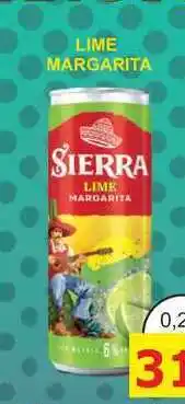 BENE Nápoje SIERRA LIME MARGARITA 0,25L míchaný nápoj, plech nabídka
