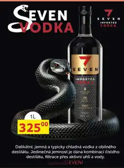 BENE Nápoje SEVEN VODKA nabídka