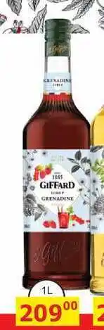 BENE Nápoje Giffard Grenadine nabídka