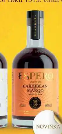 BENE Nápoje ESPERO LIQUEUR CARIBBEAN MANGO 700ml 40% nabídka
