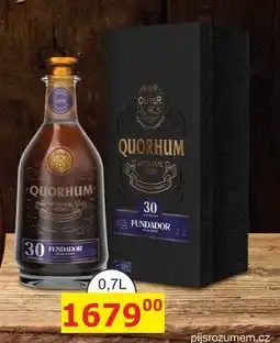 BENE Nápoje QUORHUM 30 FUNDADOR nabídka