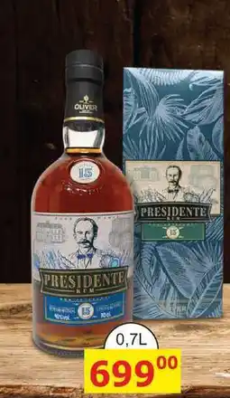 BENE Nápoje Presidente Marti 15y 0,7l 40% nabídka