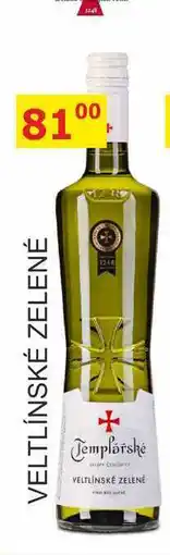 BENE Nápoje Templářské sklepy 0,75l VELTLÍNSKÉ ZELENÉ nabídka