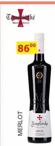 BENE Nápoje Templářské sklepy 0,75l MERLOT nabídka