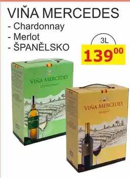 BENE Nápoje VIŇA MERCEDES nabídka