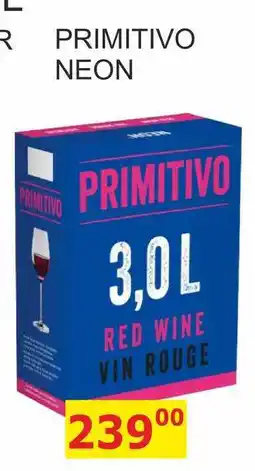 BENE Nápoje PRIMITIVO NEON nabídka