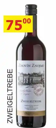 BENE Nápoje ZNOVÍN ZNOJMO 0,75L ZWEIGELTREBE nabídka