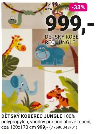 Dětský koberec jungle