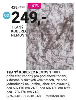 Möbelix Tkaný koberec nemos 1 nabídka