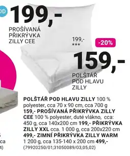 Möbelix Zilly polštář pod hlavu nabídka