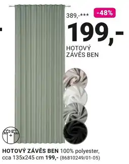 Möbelix Hotový závěs ben nabídka
