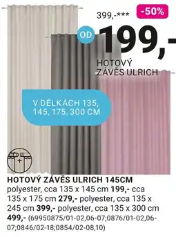 Möbelix Hotový závěs ulrich nabídka