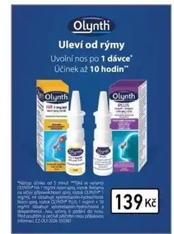 Alphega Lékárna Olynth Uleví od rýmy nabídka