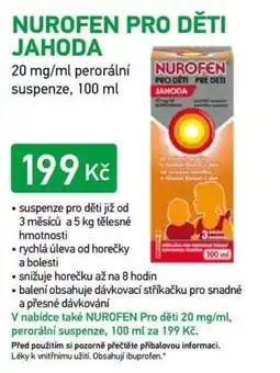 Alphega Lékárna Nurofen pro děti jahoda nabídka