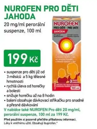 Nurofen pro děti jahoda