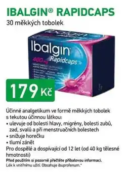 Alphega Lékárna Ibalgin Rapidcaps nabídka