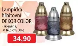 Fortel Dekor color lampička hřbitovní nabídka