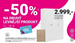 Möbelix Mobelix šatní skříň s otočnými dveřmi joe nabídka