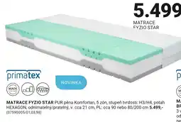 Möbelix primatex matrace fyzio star nabídka